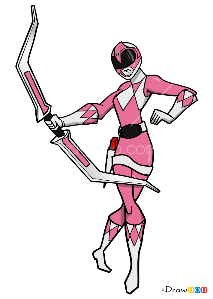 How to Draw Pink Ranger, Power Rangers